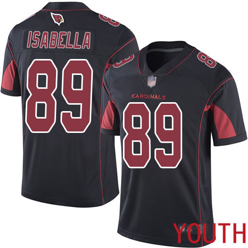 Arizona Cardinals Limited Black Youth Andy Isabella Jersey NFL Football #89 Rush Vapor Untouchable->women nfl jersey->Women Jersey